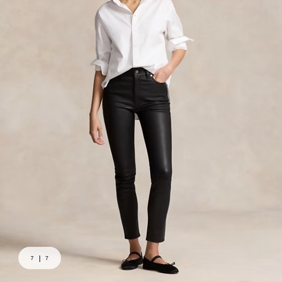Polo Ralph Lauren Pants - Polo Ralph Lauren Lambskin 5-Pocket Super-Slim
Pant Size 10